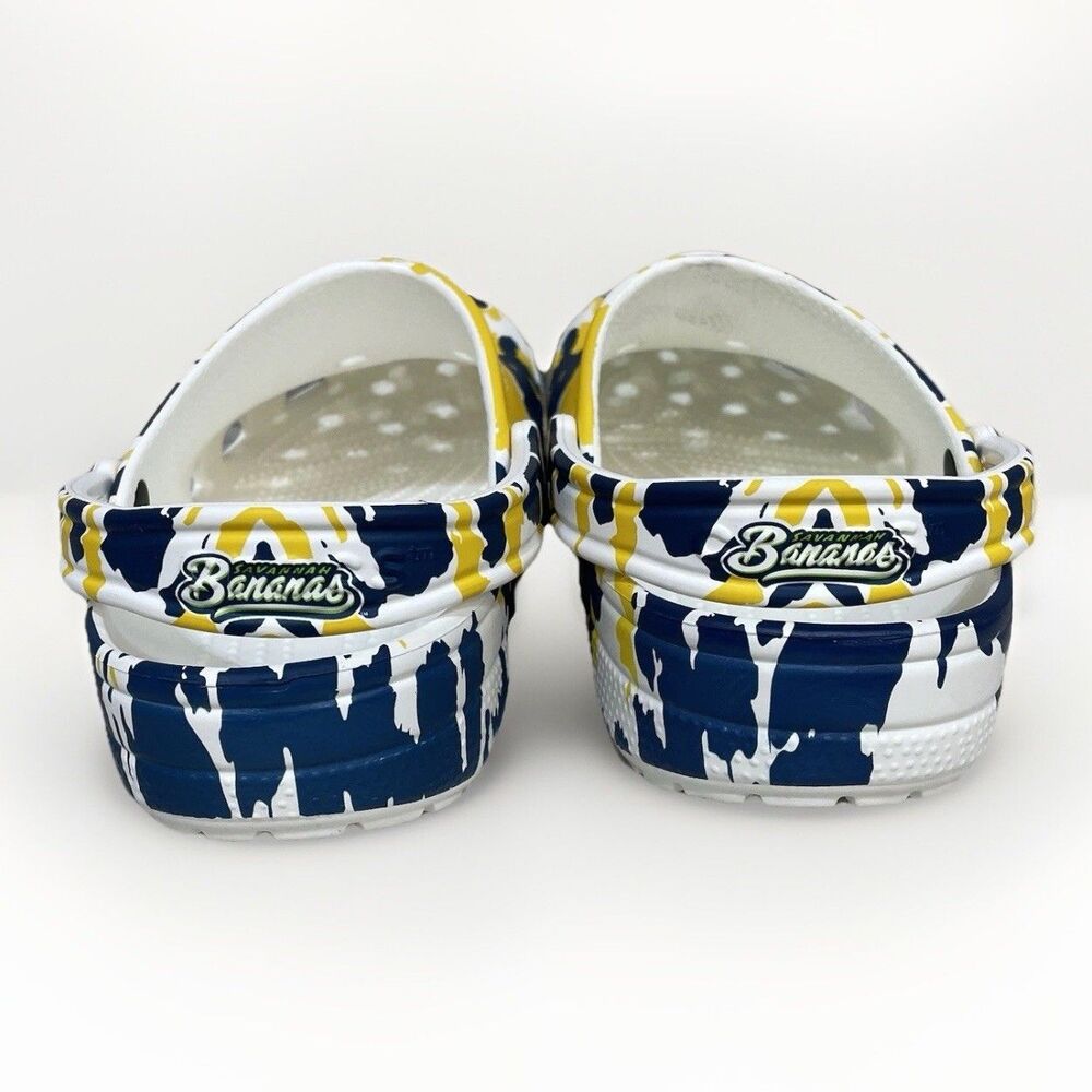 Crocs Savannah Bananas Banana Ball Unisex Clogs Size Men’s 11 Yellow Blue New - Picture 7 of 9